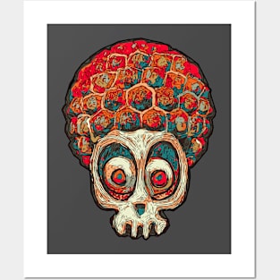 Candy Apple skull Posters and Art
